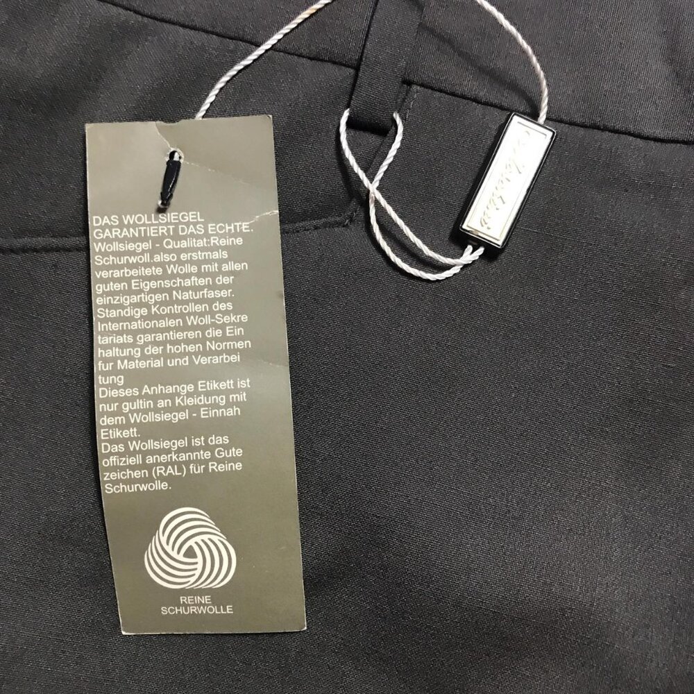 Italian-made, a unique pair of pants crafted from fine wool.